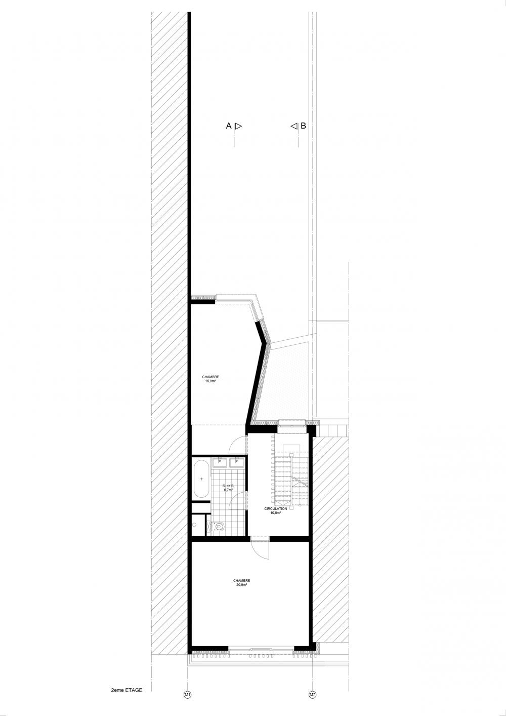 plan du troisième étage maison hippodrome 